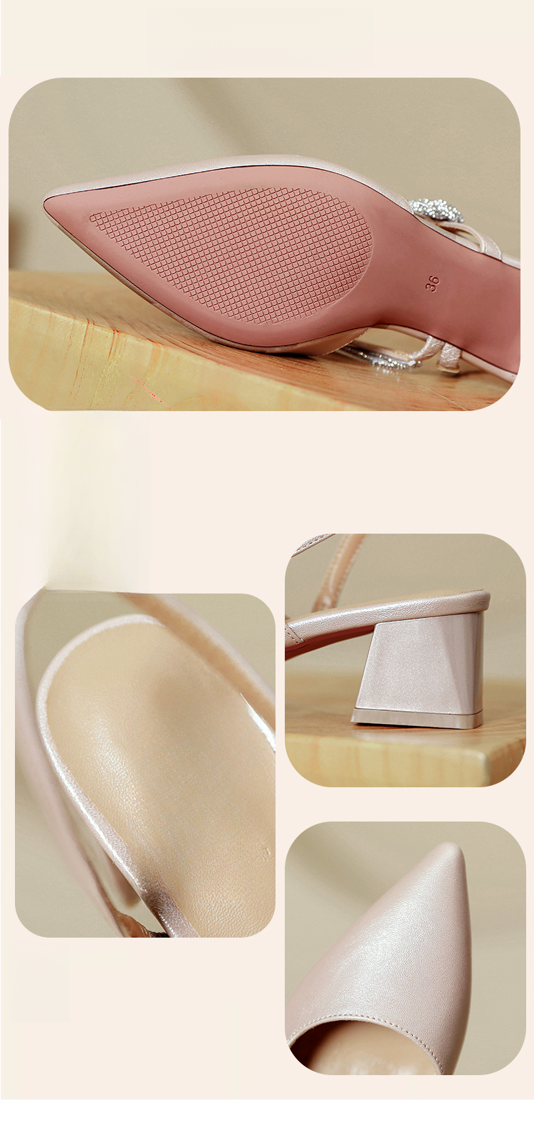 Sandali 2025 Nuove scarpe estive francesi Mary Jane argento con tacco spesso e punta a punta con tacco alto_voghion.com